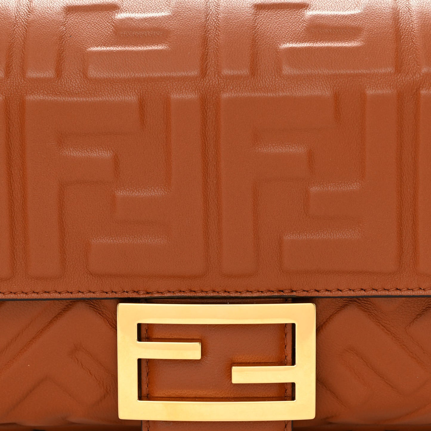 Nappa FF 1974 Embossed Baguette Coloniale