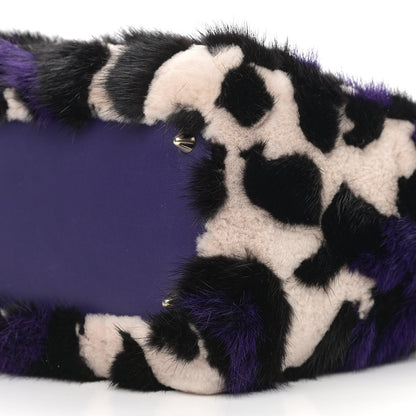 Christian Dior Mink Fur Crocodile Patchwork Medium Lady Dior Multicolor 6 of 11