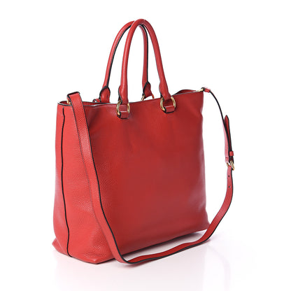 Prada Vitello Phenix Tote Rosso 2 of 8