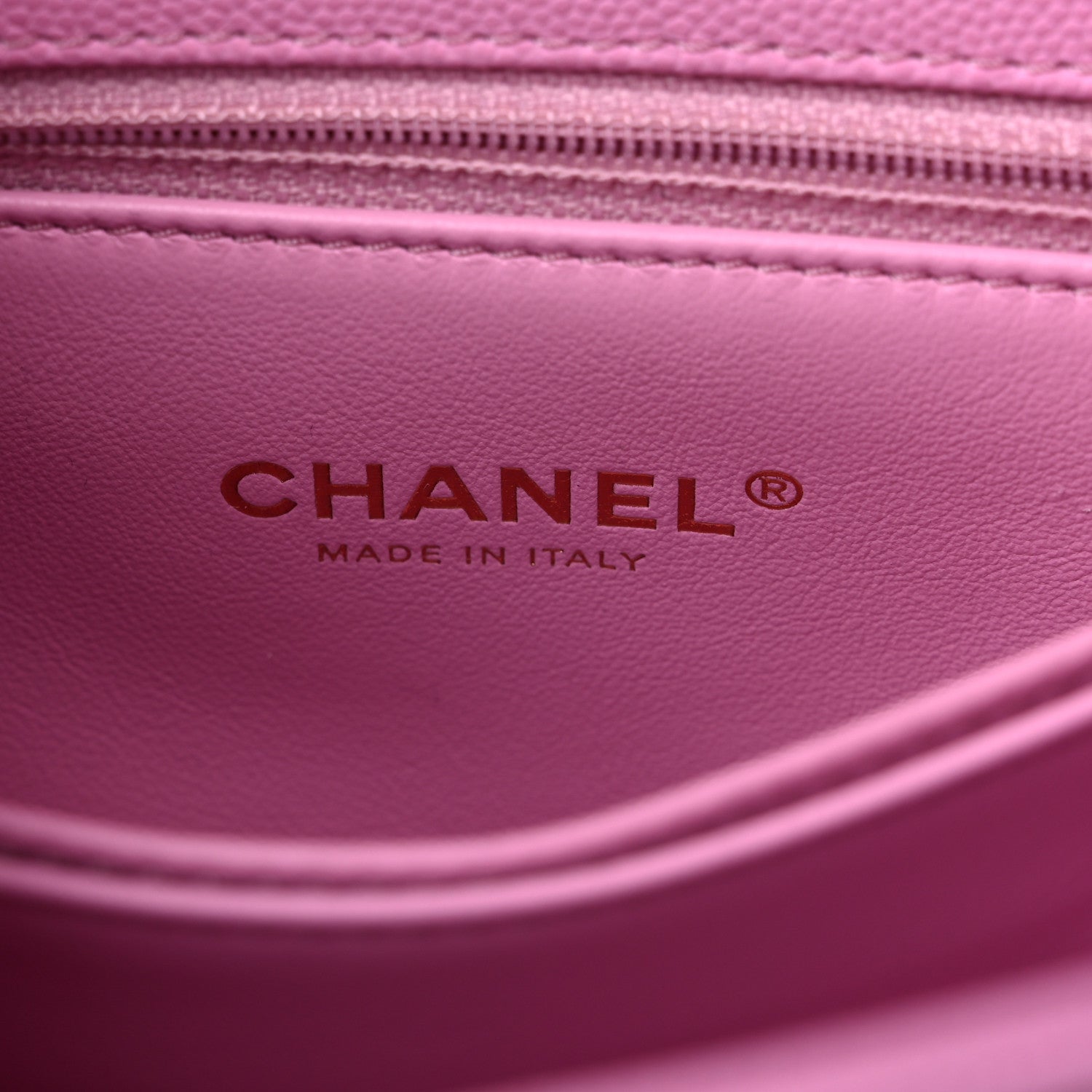 Chanel Caviar Quilted Mini Coco Chain Handle Flap Pink 6 of 12
