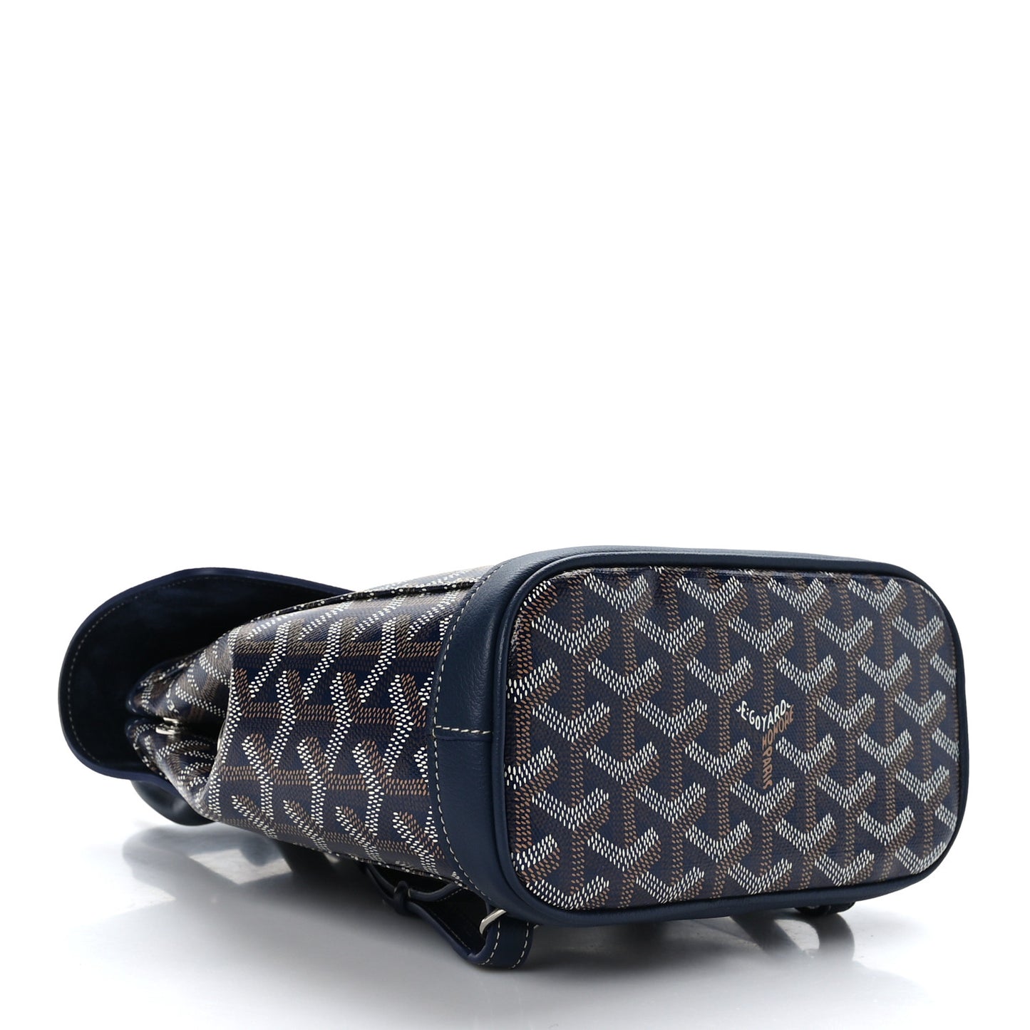 Goyardine Calfskin Mini Alpin Backpack Navy