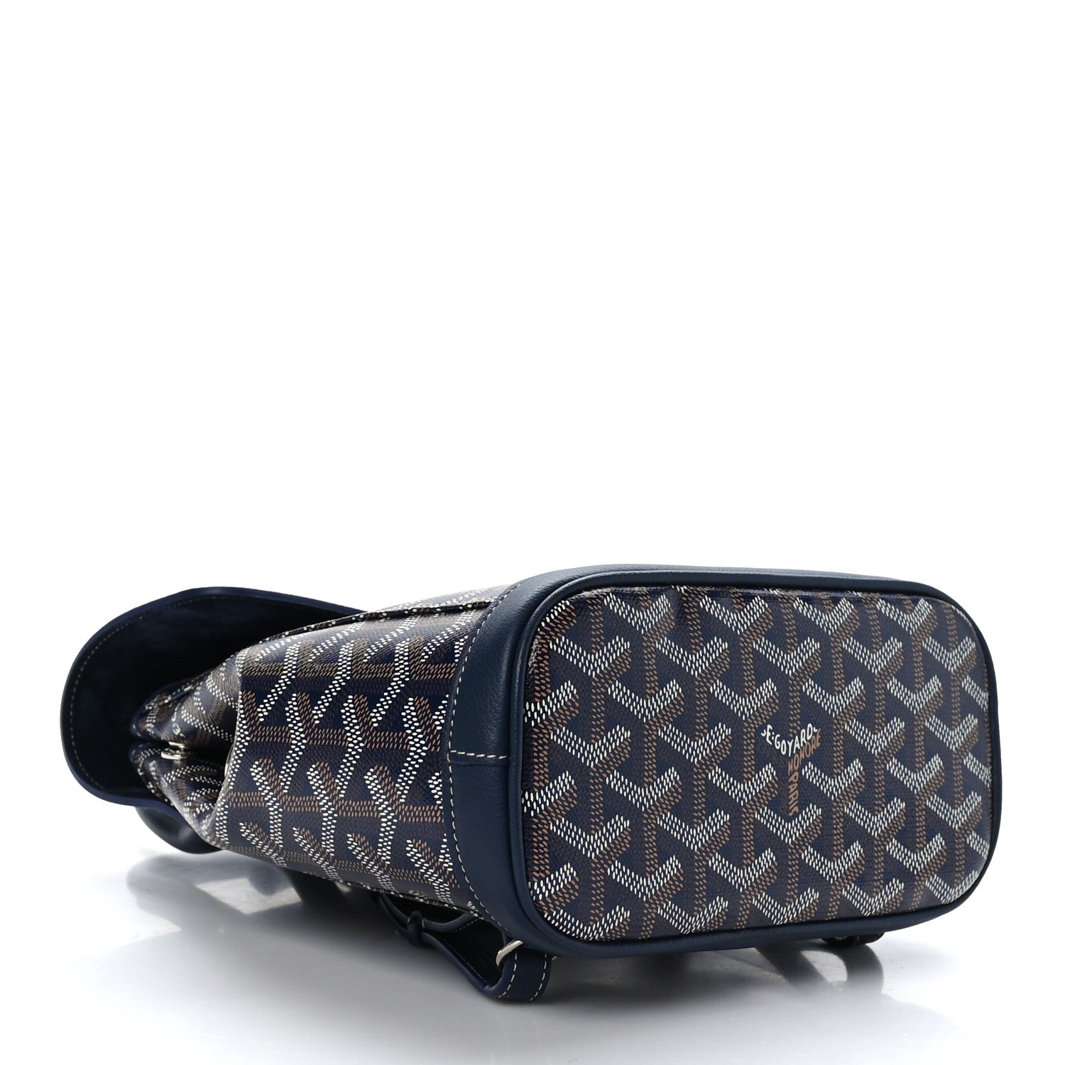 Goyard Goyardine Calfskin Mini Alpin Backpack Navy 4 of 8