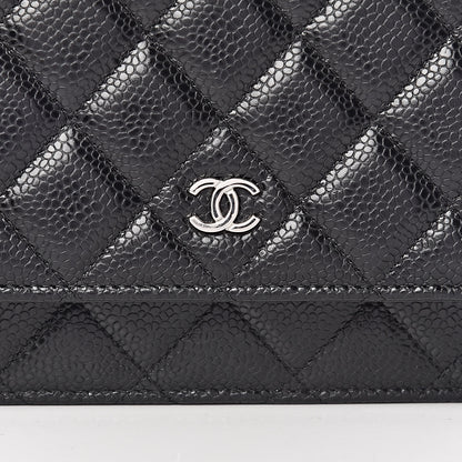 Chanel Caviar Quilted Wallet On Chain WOC Black 9 of 12