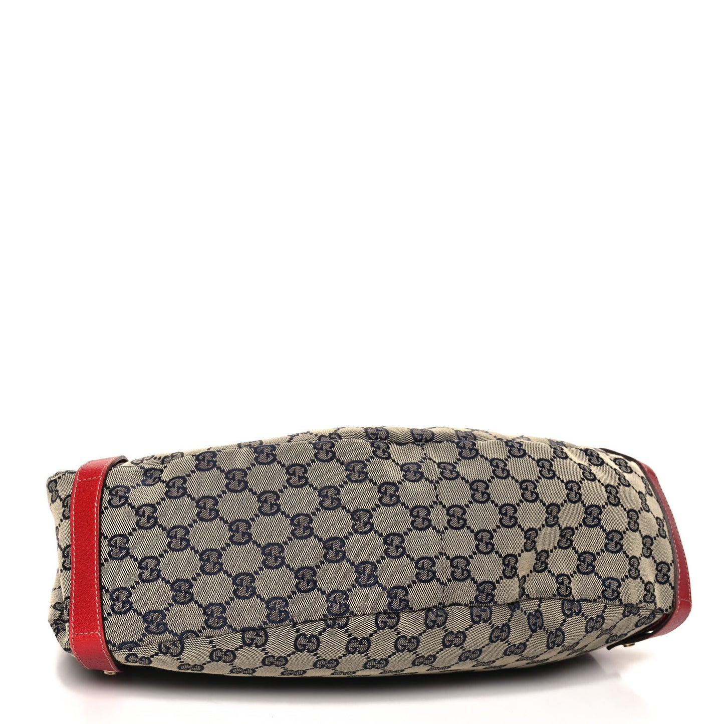 Monogram Medium Abbey Shoulder Bag Navy Red