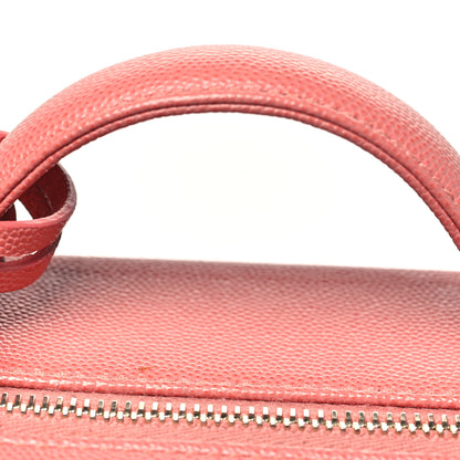 Chanel Caviar Quilted Medium CC Filigree Vanity Case Pink 11 of 11
