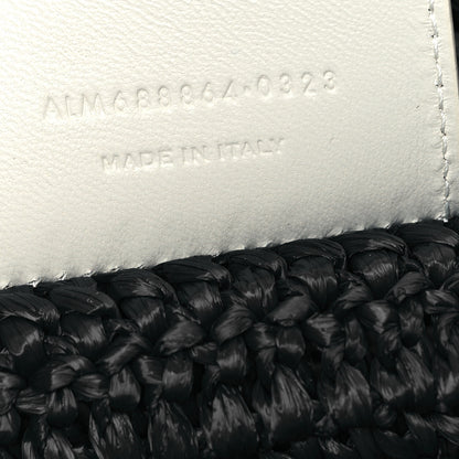 Saint Laurent Raffia Rive Gauche Tote Black 7 of 12