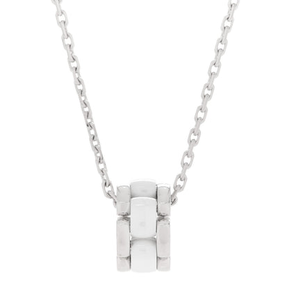 Chanel 18K White Gold Ceramic Ultra Pendant Necklace White 4 of 8