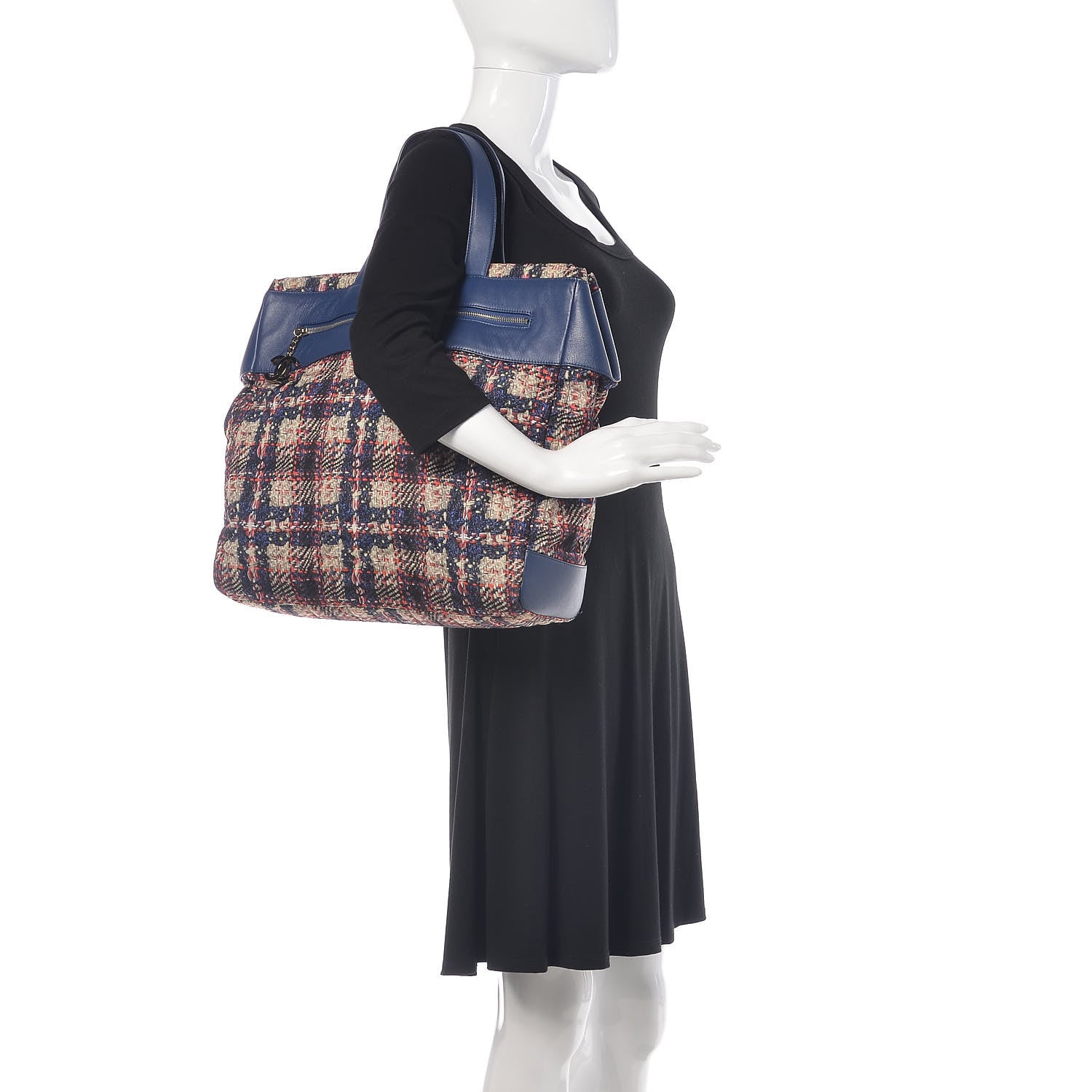 Chanel Lambskin Tweed Printed Tote Multicolor 2 of 10