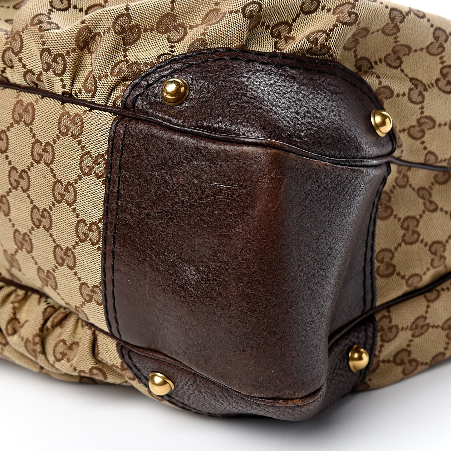 Monogram Large Jockey Hobo Dark Brown