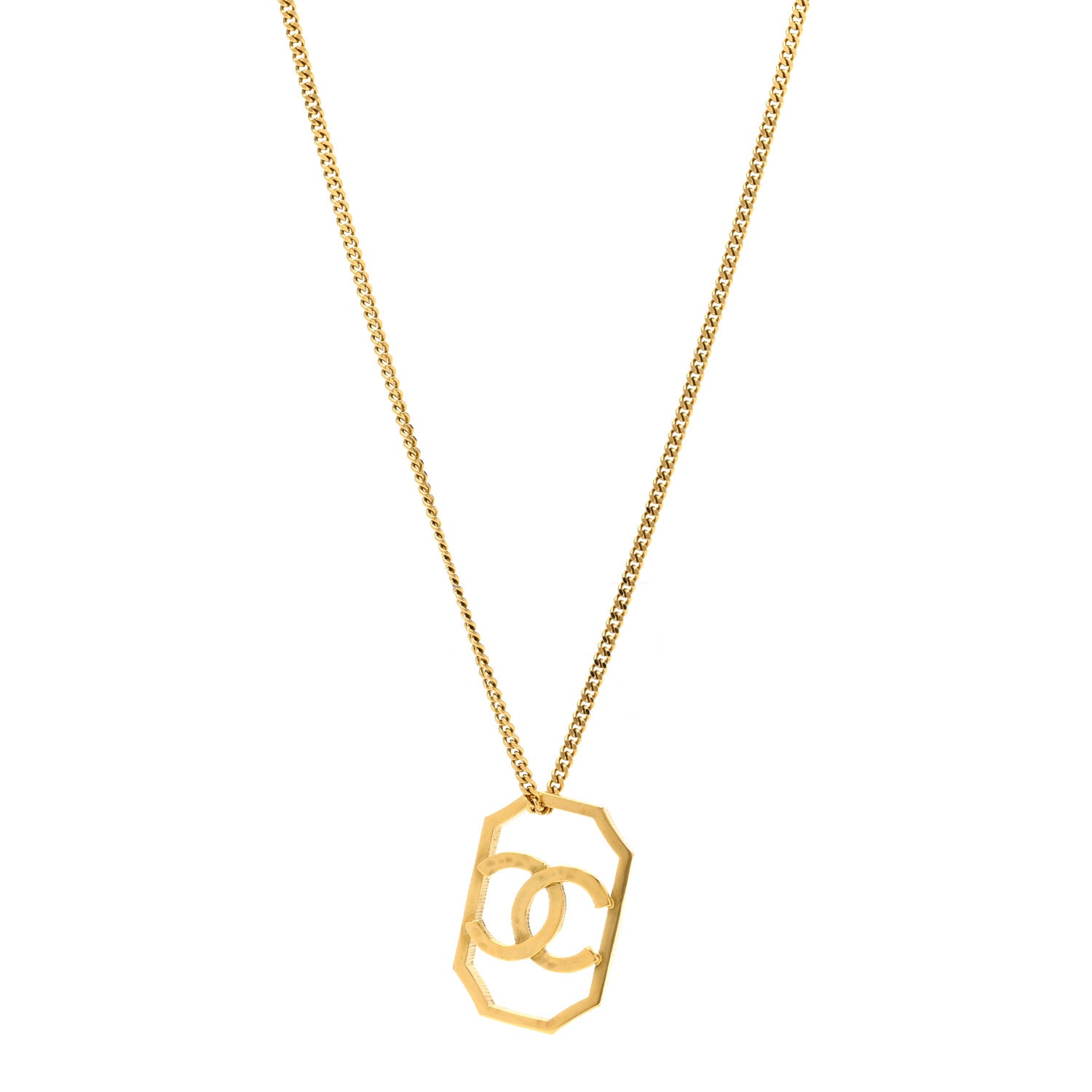 Chanel Metal CC Chain Pendant Necklace Gold 1261713 – FASHIONPHILE