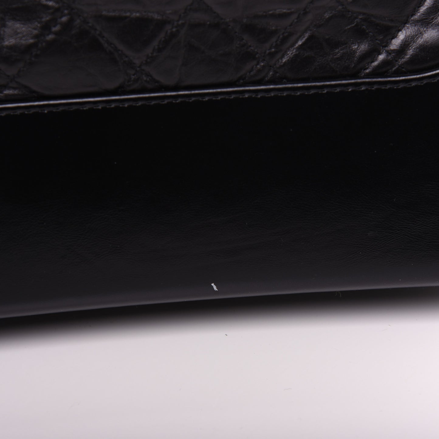 Aged Calfskin Quilted Medium Gabrielle Hobo Black