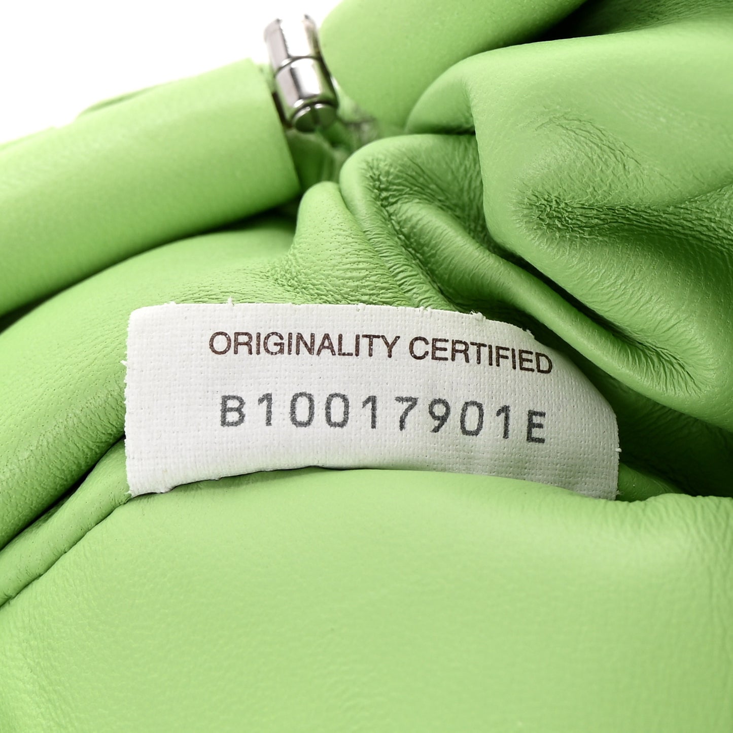 Nappa Intrecciato The Mini Pouch Pistachio