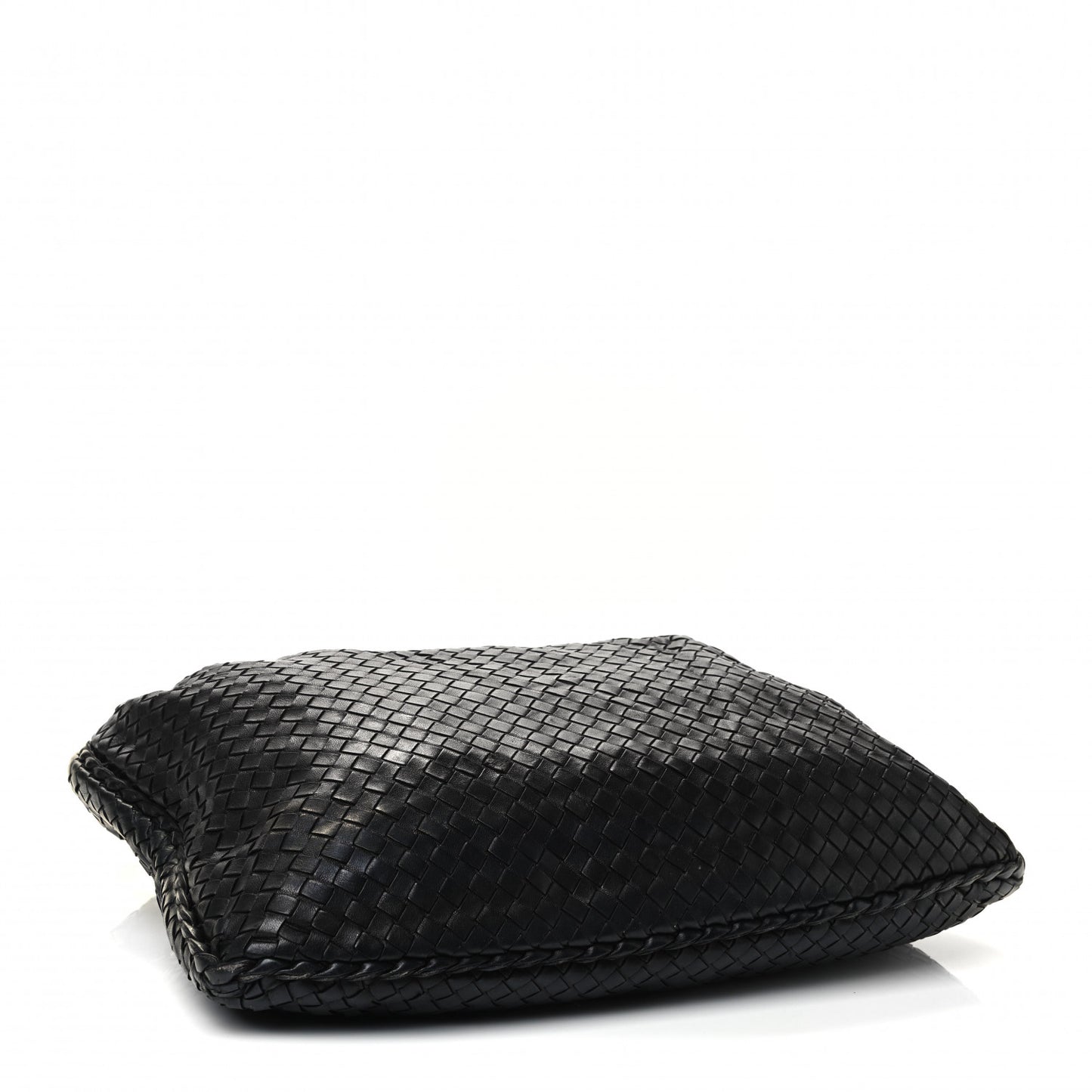 Nappa Intrecciato Large Veneta Hobo Black