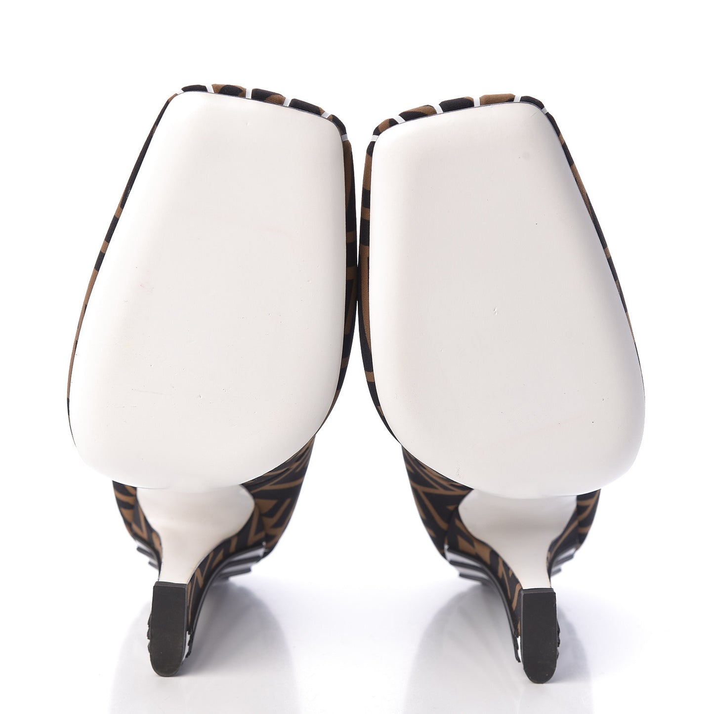 Lycra Film FF FFreedom Decollete Pumps 39.5 Tobacco Moro White