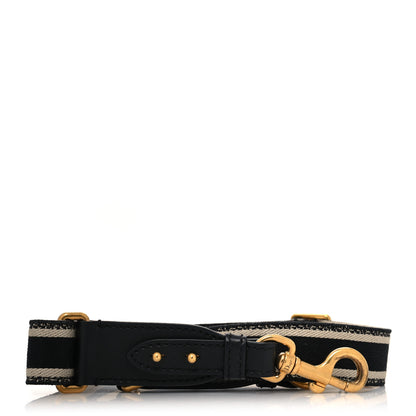 Christian Dior Canvas Embroidered Shoulder Strap Blue 1 of 4