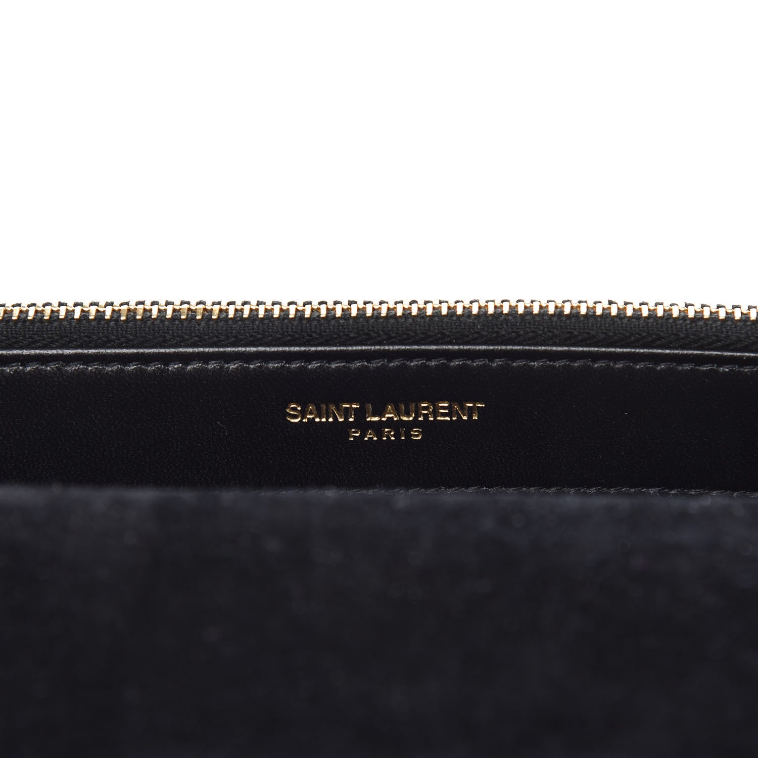 Saint Laurent Metallic Calfskin Matelasse Chevron Monogram Envelope Chain Wallet Fuchsia 6 of 10