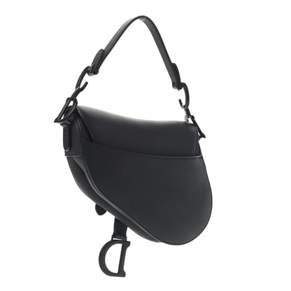 Christian Dior Ultra Matte Calfskin Mini Saddle Bag Black 2 of 9