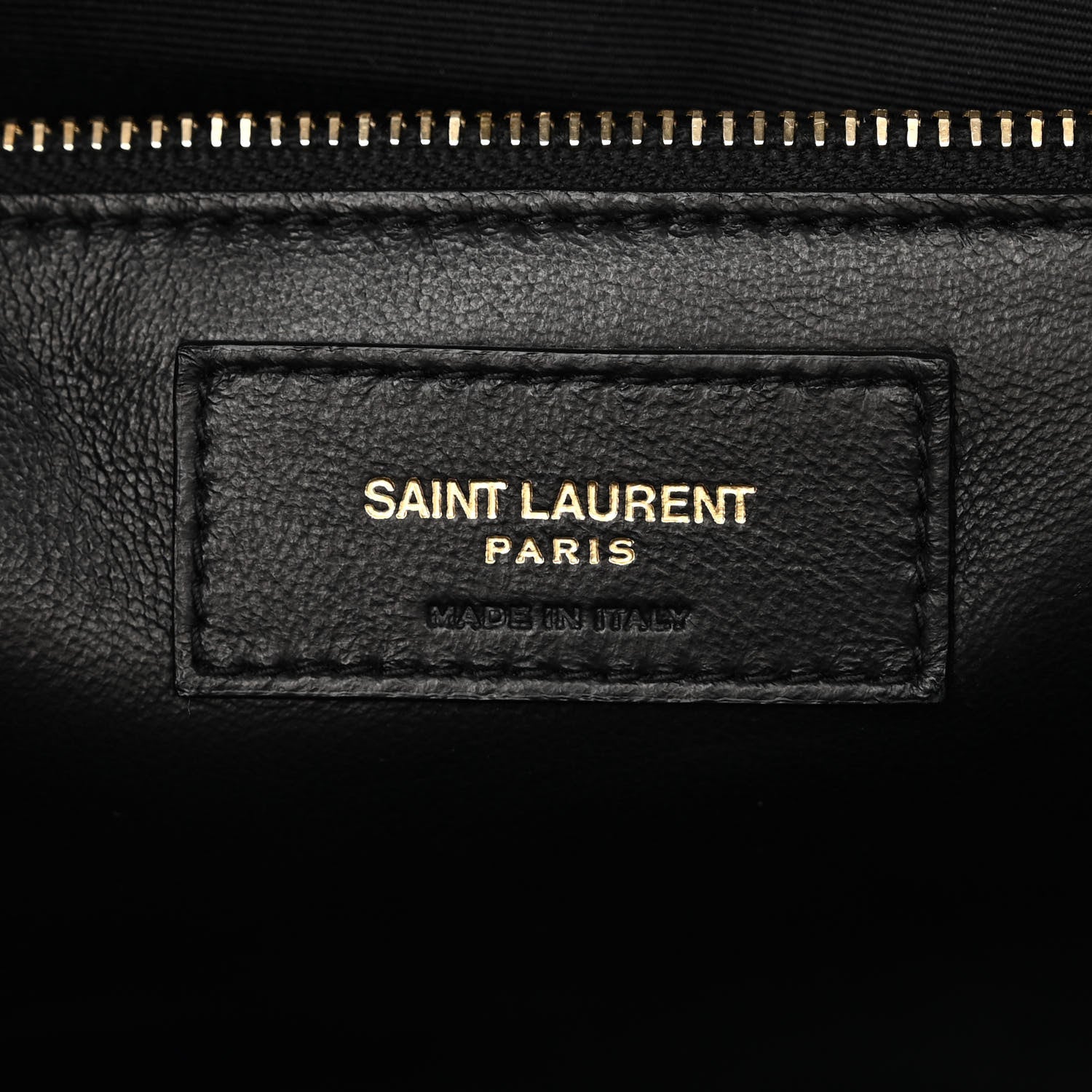 Saint Laurent Vintage Lambskin Gaby Chain Bag Black 6 of 12