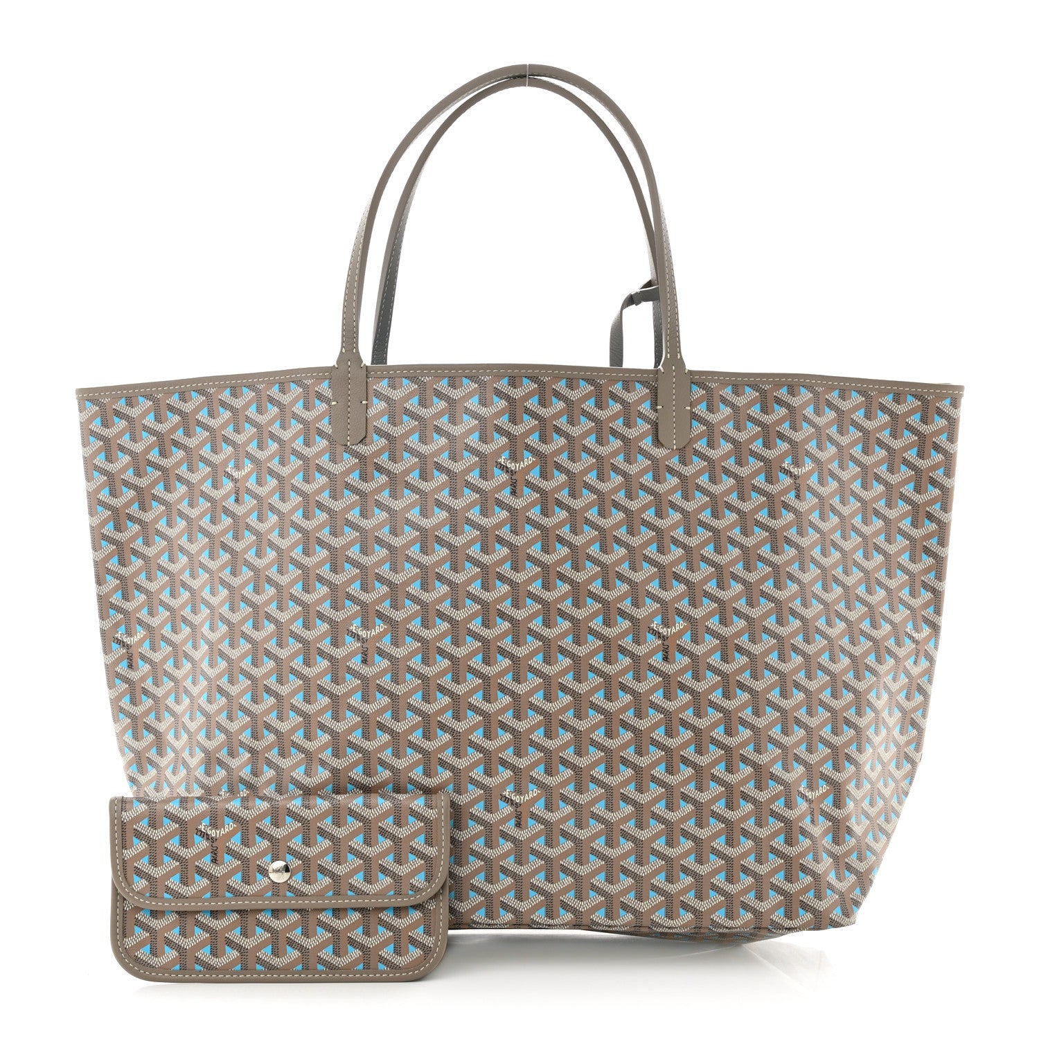 Goyard Goyardine Saint Louis Claire Voie GM Grege Turquoise 1 of 11