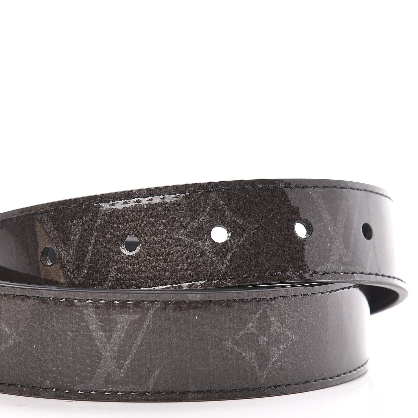 Glaze Calfskin Monogram Eclipse Ouest 30mm Belt 100 40