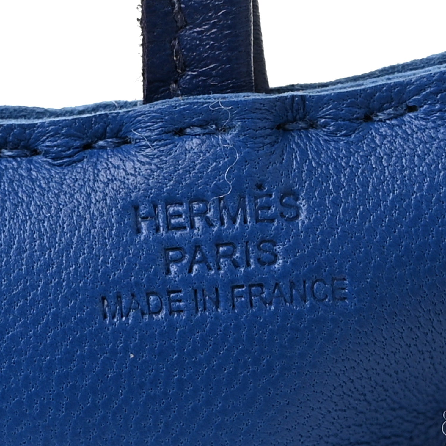 Hermes Milo Lambskin Shearling Budy Charm Bleu Saphir 3 of 4