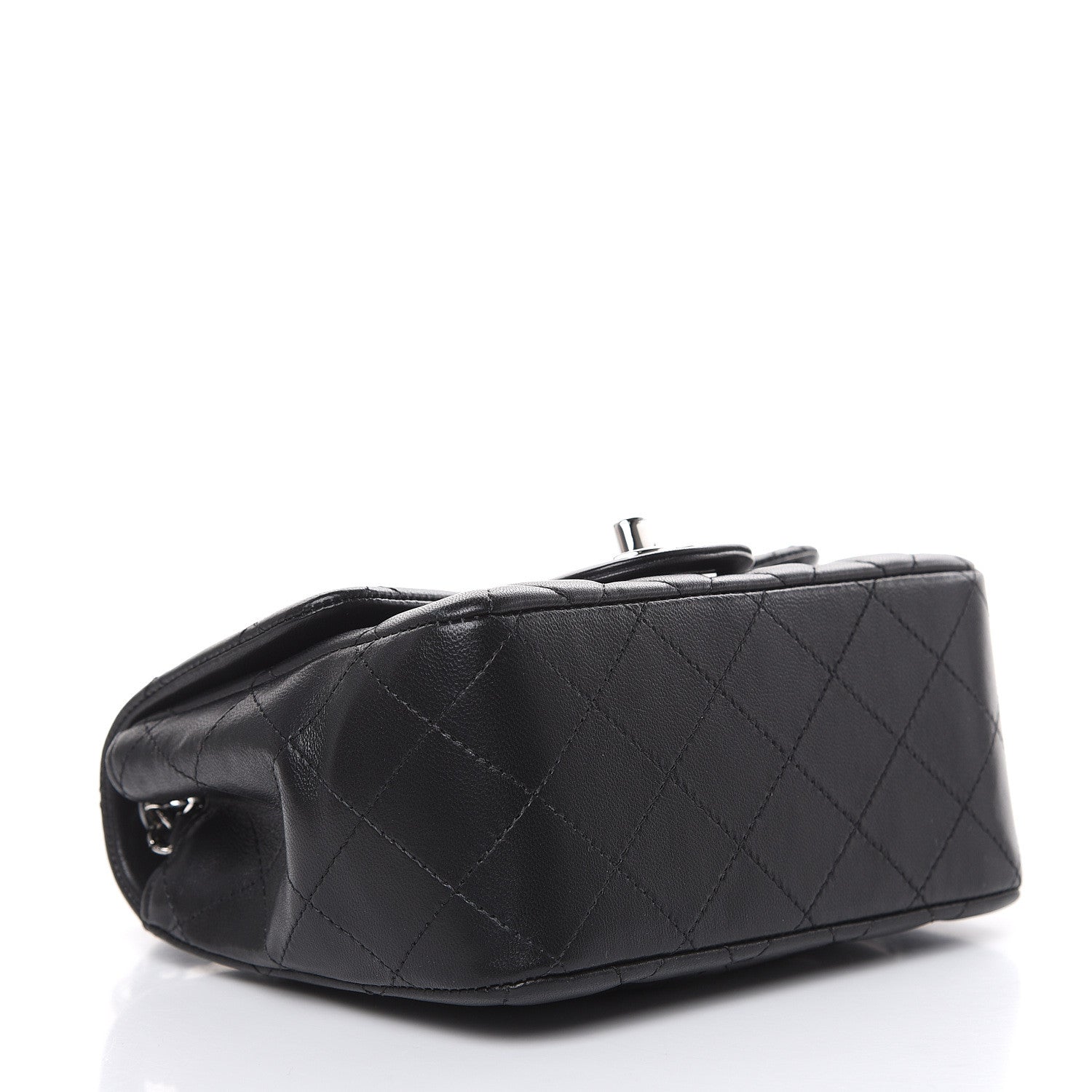 Chanel Lambskin Quilted Mini Square Flap Black 4 of 12