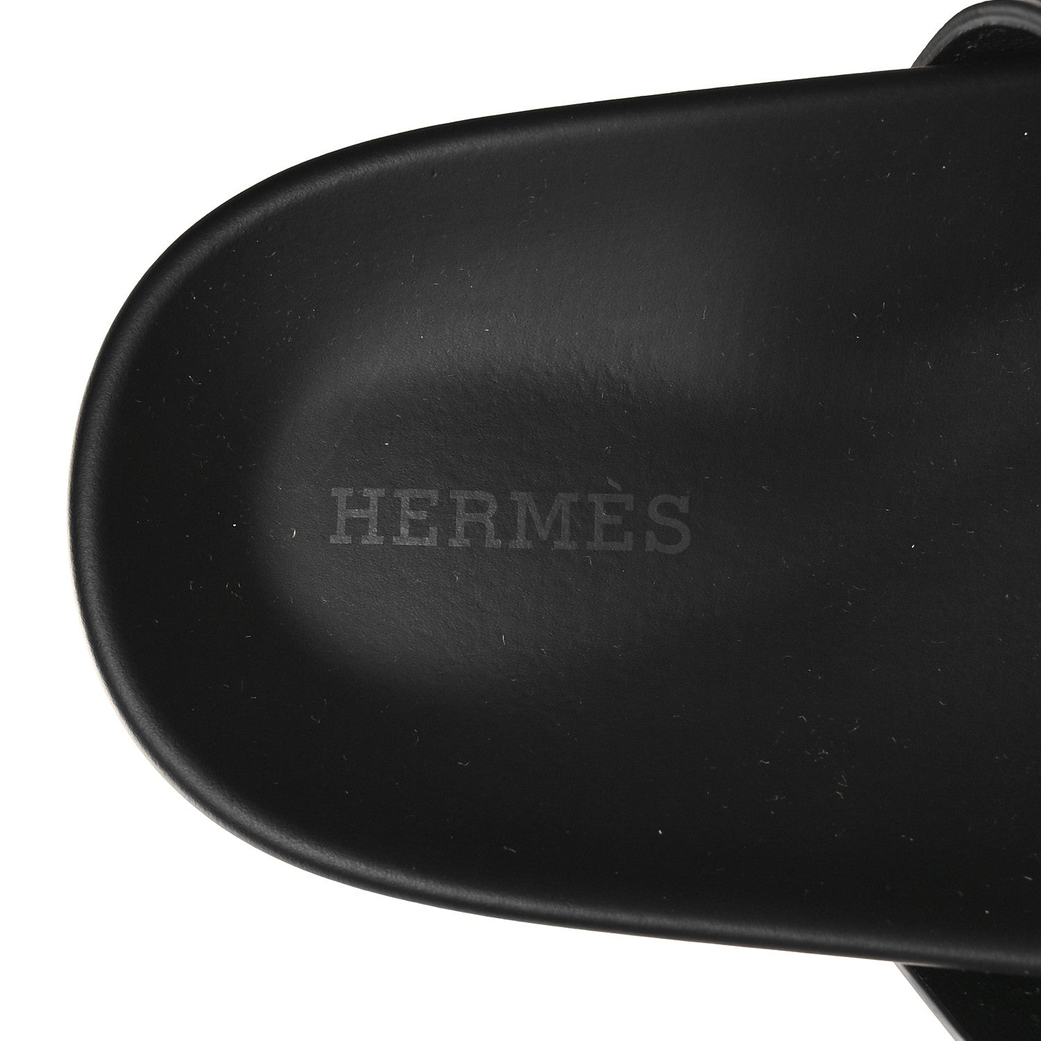 Hermes Calfskin Womens Chypre Sandals 37.5 Black 8 of 9