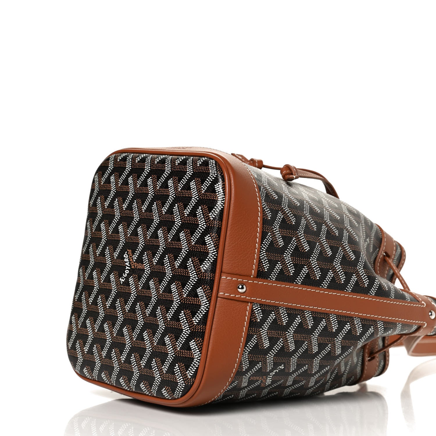 Goyard Goyardine Petit Flot Bucket Bag PM Black Gold 9 of 11
