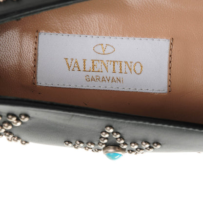 Valentino Garavani Nappa Star Studded Cabochon Loafers 35.5 Black 7 of 7