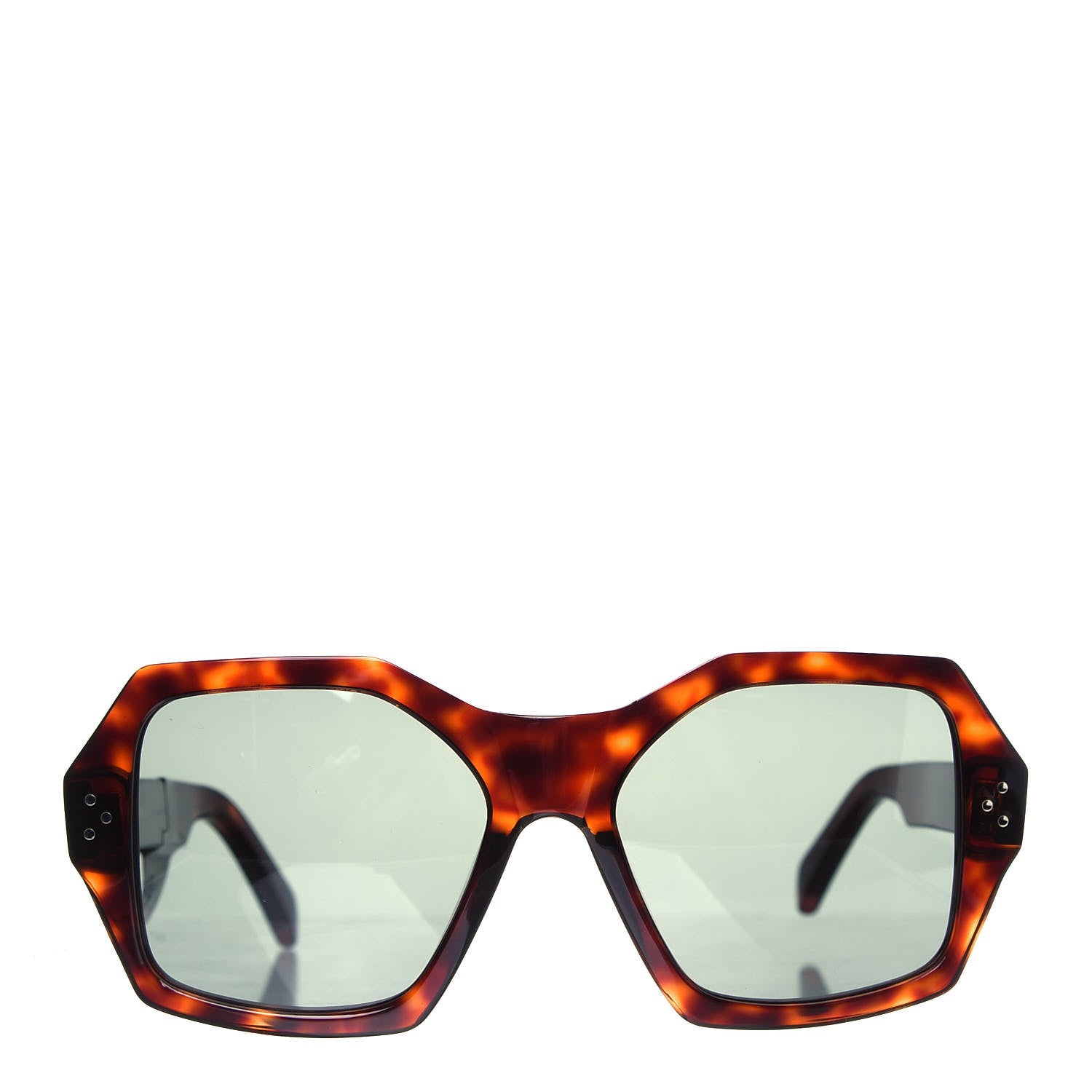 Celine Acetate Octagon Polarized Sunglasses CL401311 Blonde Havana 2 of 8
