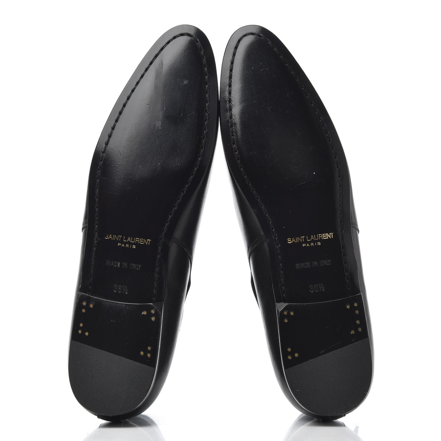 Saint Laurent Calfskin Women's London 20 Jodhpur Cropped Boots 36.5 Black 5 of 17