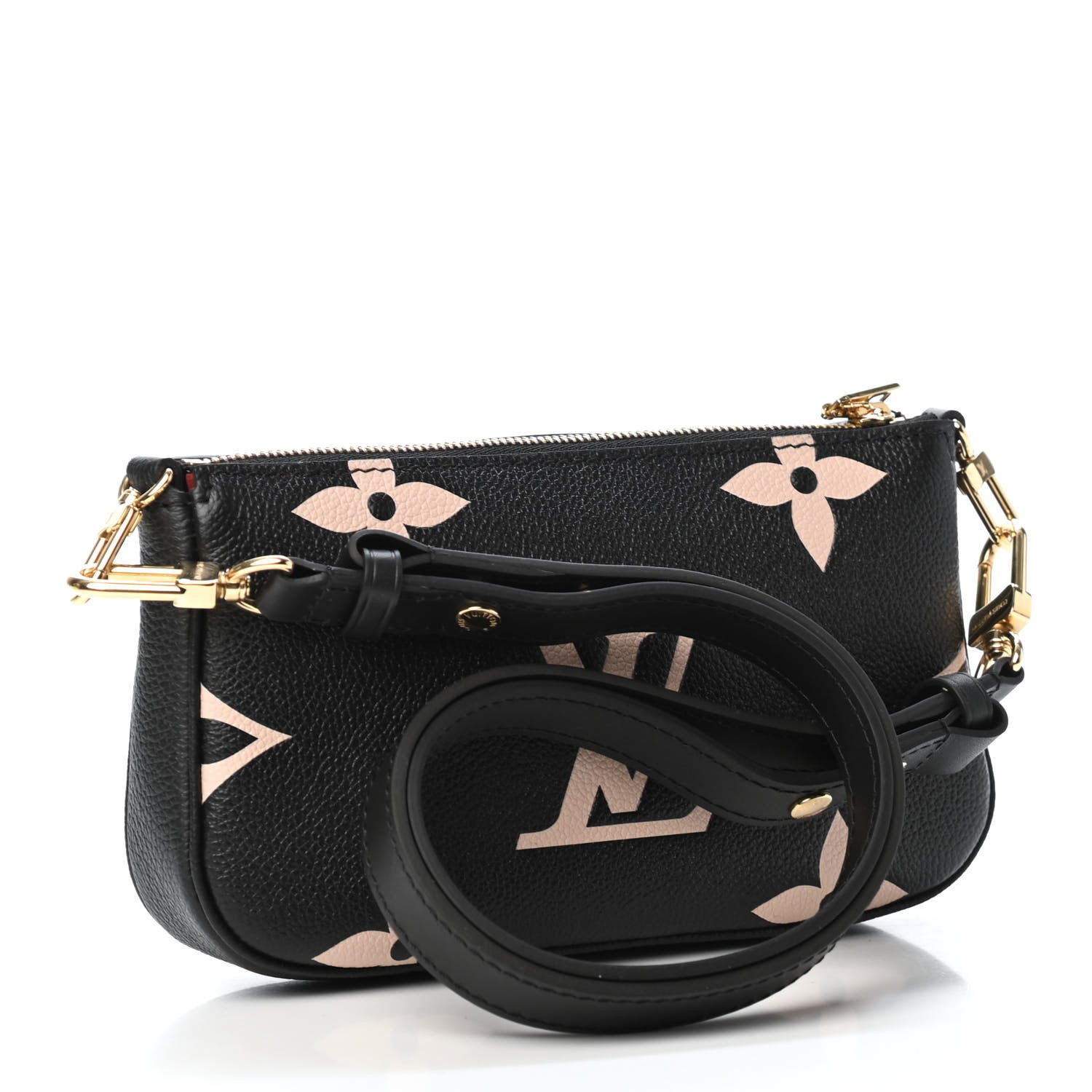 Louis Vuitton Empreinte Monogram Giant Multi Pochette Accessories Mini Pochette Black Beige 2 of 4