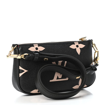 Louis Vuitton Empreinte Monogram Giant Multi Pochette Accessories Mini Pochette Black Beige 2 of 4