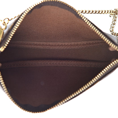 Louis Vuitton Monogram 2016 Christmas Animation Mini Pochette Accessories Rose Ballerine 5 of 7