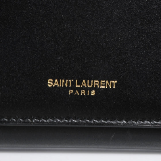 Leather Classic Large Flap Wallet Black
