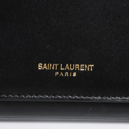 Saint Laurent Leather Classic Large Flap Wallet Black 4 of 8