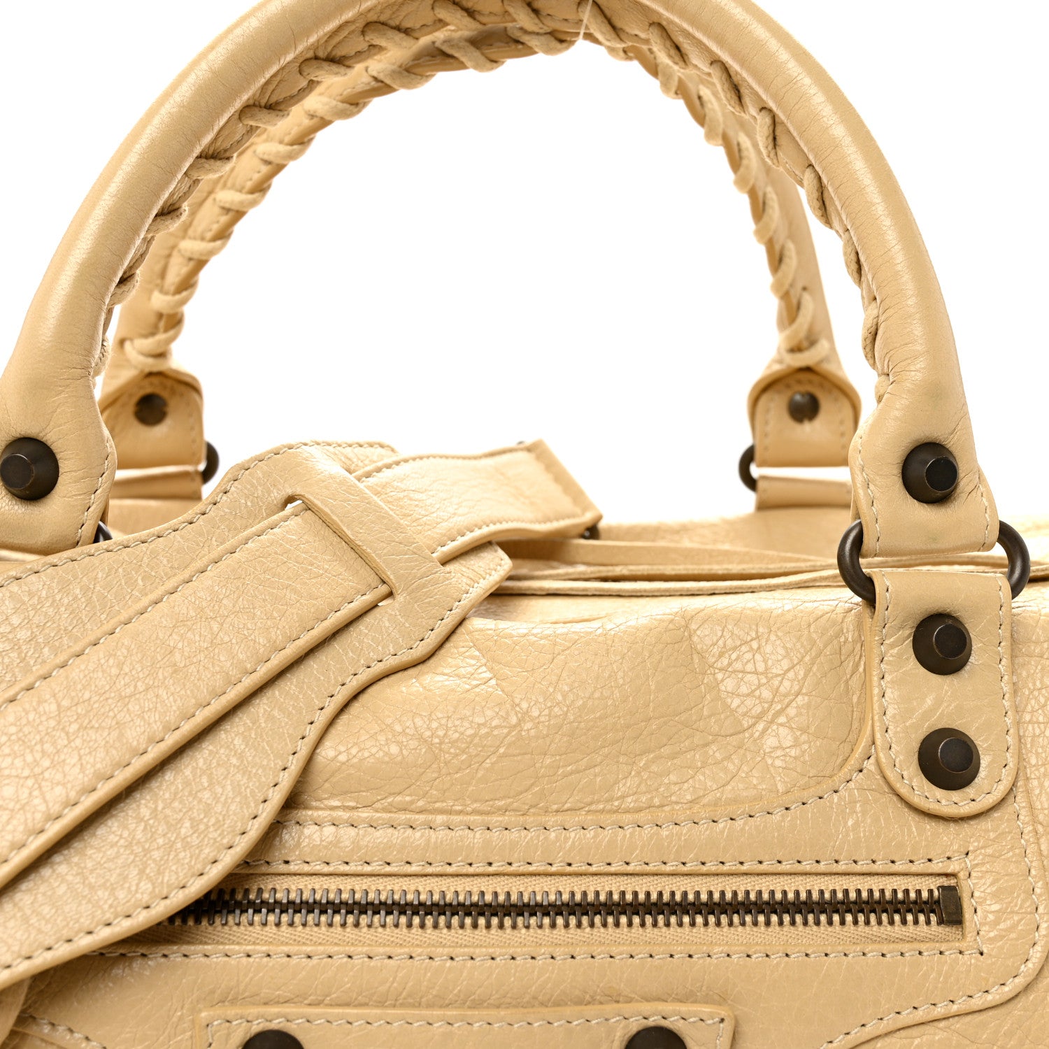 Balenciaga Agneau Classic Hardware Maxi Twiggy Beige Sahara 8 of 10
