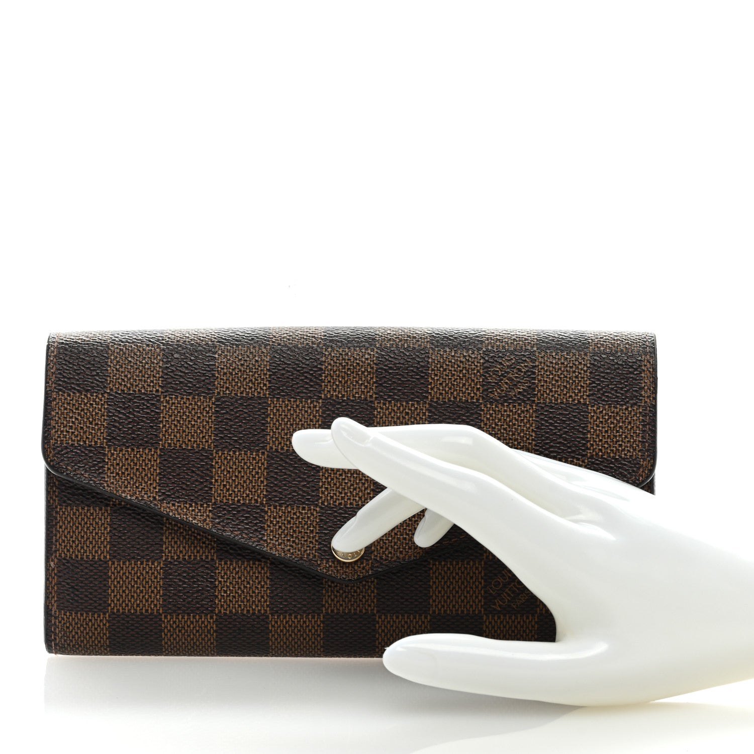 Louis Vuitton Damier Ebene Sarah Wallet NM 2 of 8
