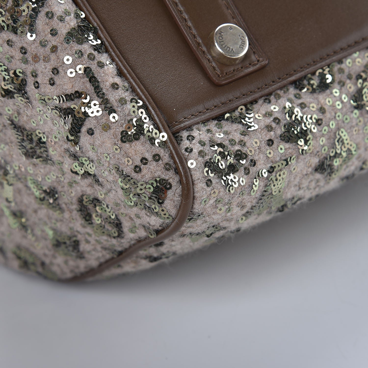 Louis Vuitton Sequin Monogram Sunshine Express Speedy Kaki 8 of 10