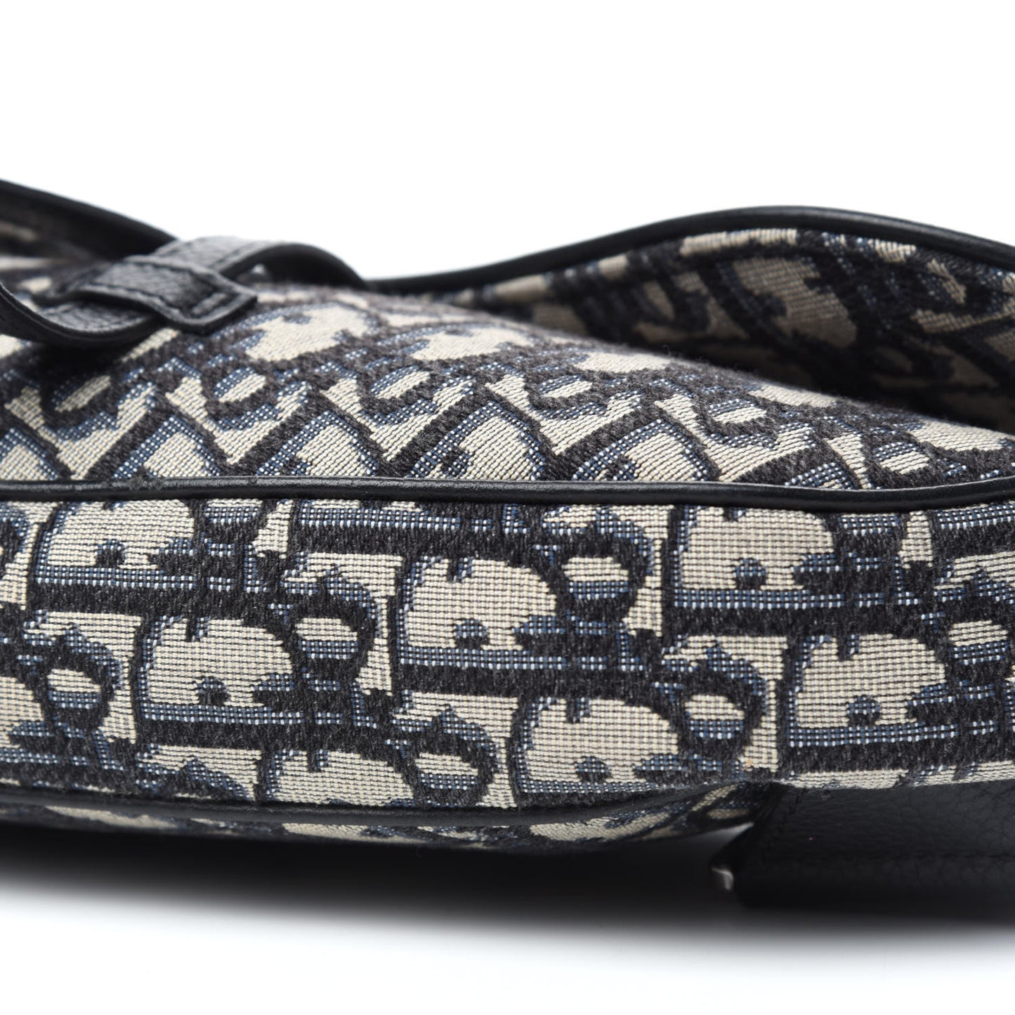 Oblique Mens Saddle Bag Blue