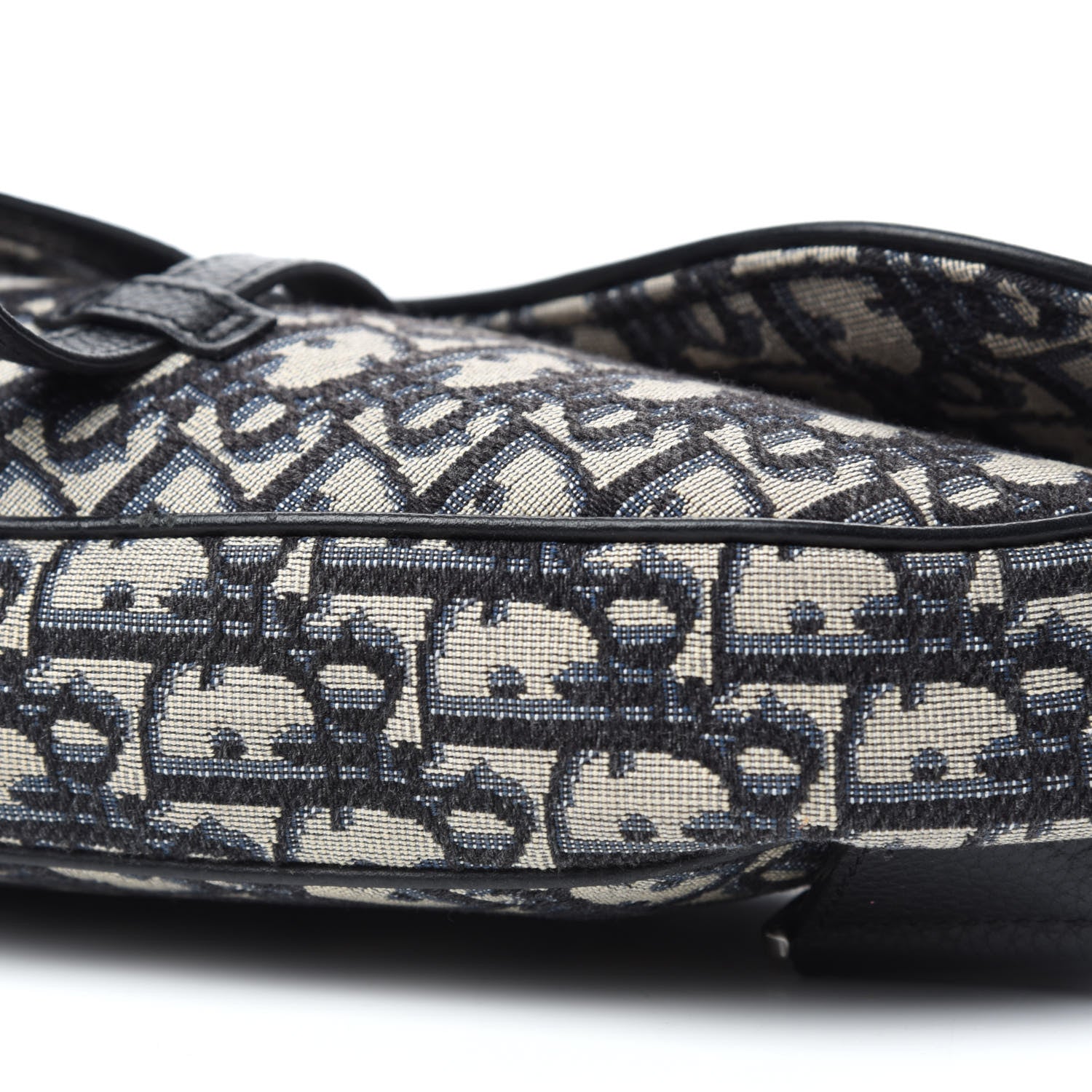 Christian Dior Oblique Mens Saddle Bag Blue 6 of 9