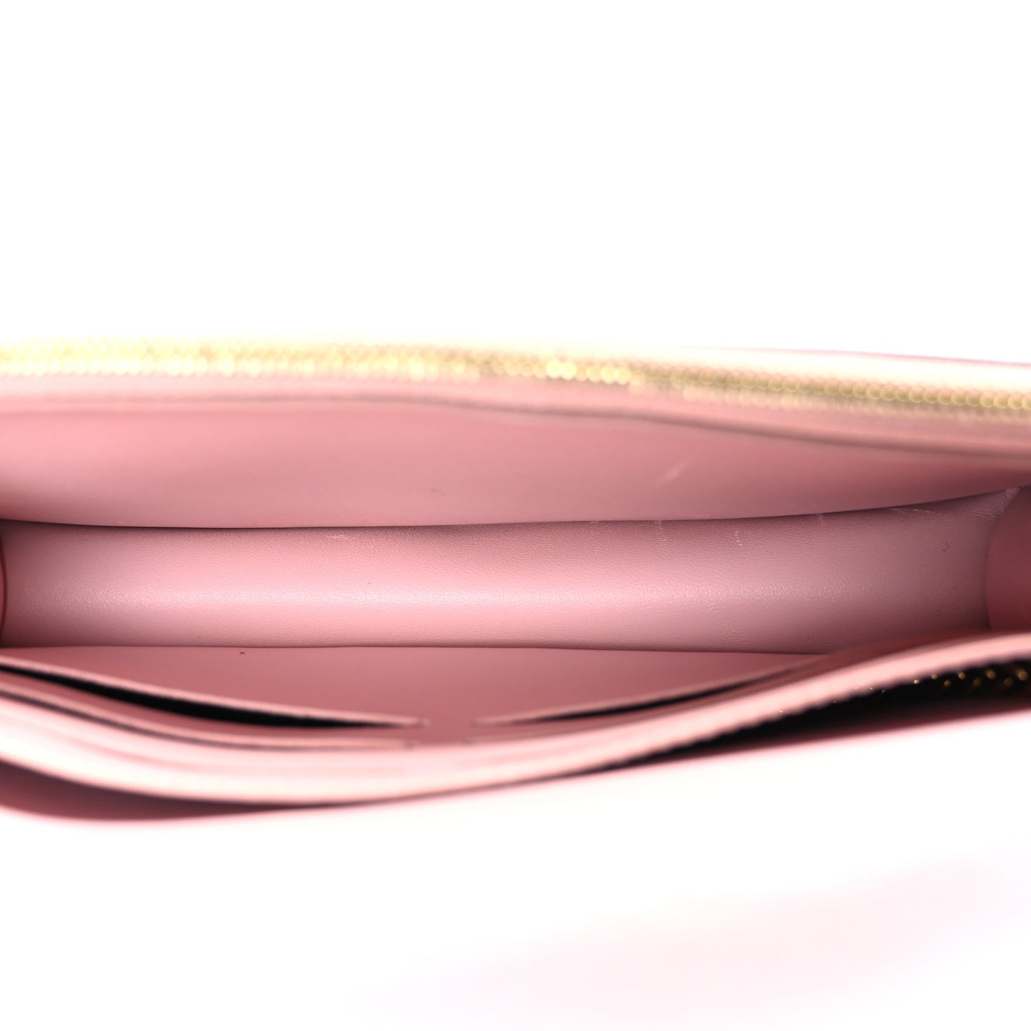 Monogram Flore Chain Wallet Rose Ballerine