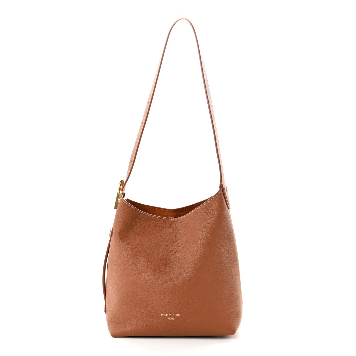 Louis Vuitton Grained Calfskin Low Key Hobo PM Cognac 1 of 9