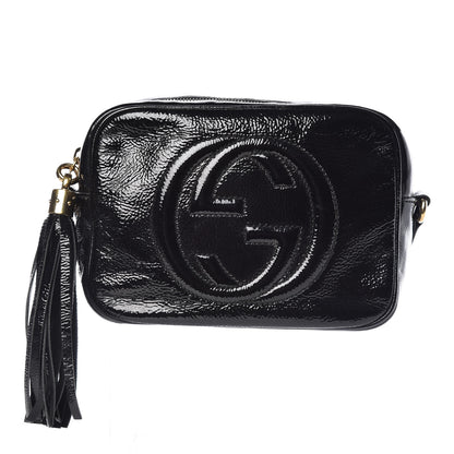 Gucci Soft Patent Small Soho Disco Bag Black 1 of 12