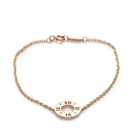 Tiffany 18K Rose Gold Diamond Atlas Pierced Bracelet 1 of 7