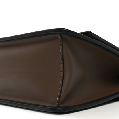 Fendi Vitello Century F is Fendi Bi-Color FF 1974 Embossed Kan I Shoulder Bag Maya Black 18 of 19