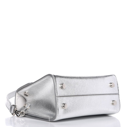 Christian Dior Metallic Grained Calfskin Mini Diorever Flap Silver 4 of 8