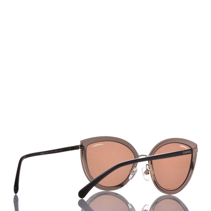 Chanel Metal Cat Eye Sunglasses 4222 Pink Gold 4 of 8