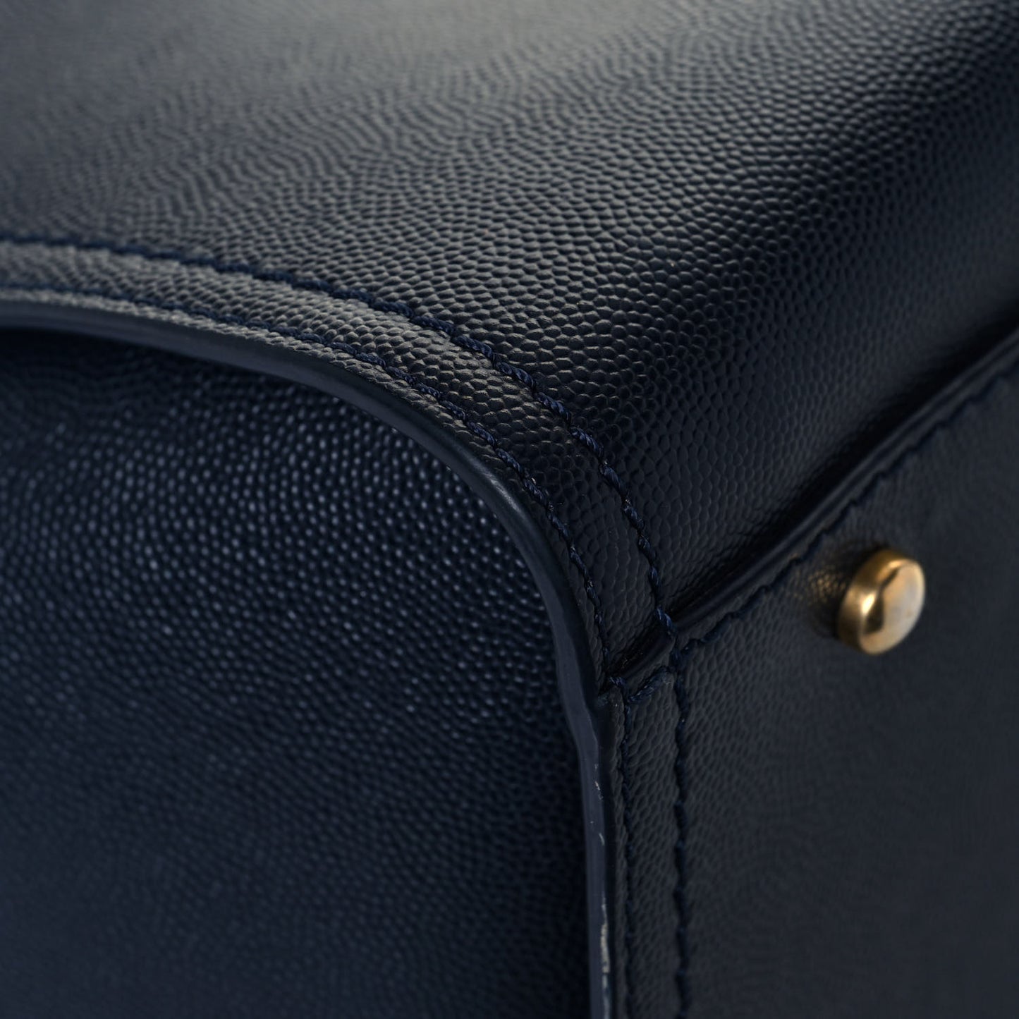 Caviar Small Studded Deauville Tote Blue