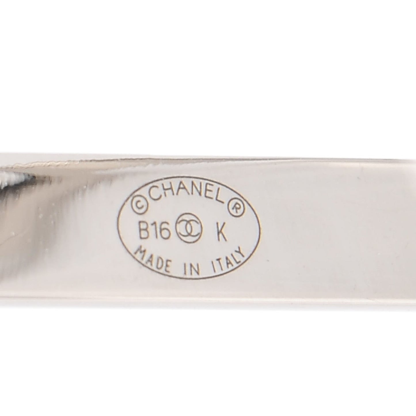 Crystal CC Cuff Silver